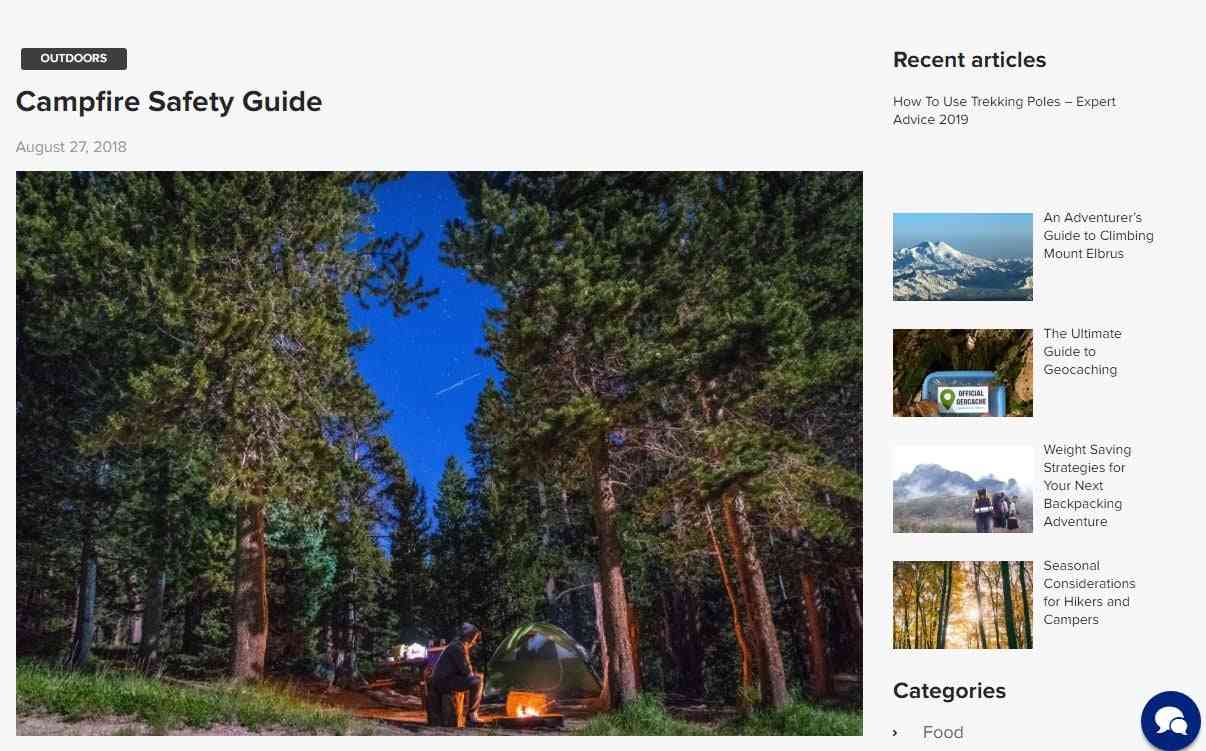 Camp fire safety guide