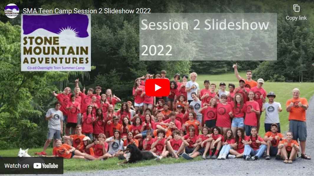 A group of Campers pose for a picture in SMA T-shirt