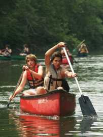Two Campers Canoeing