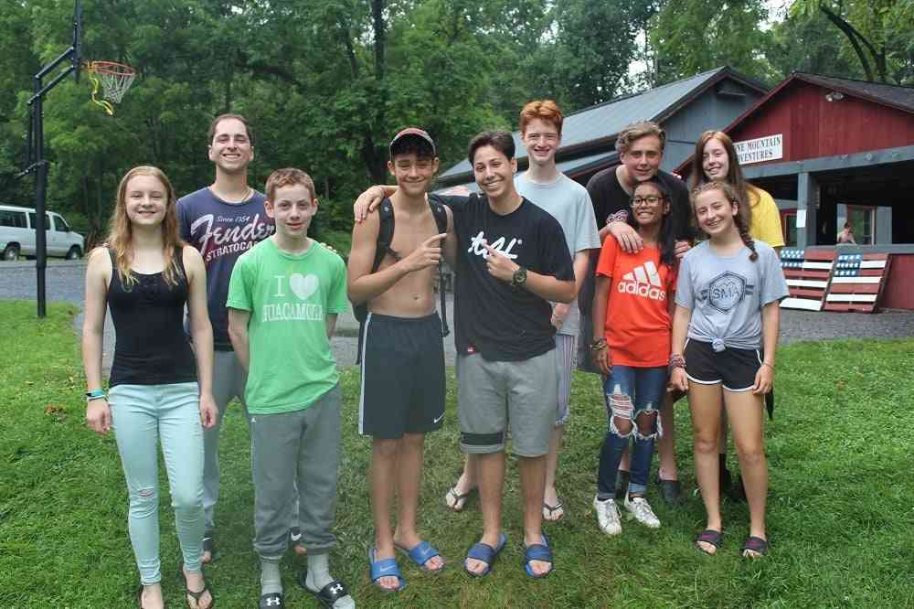 A group of Campers pose for a picture