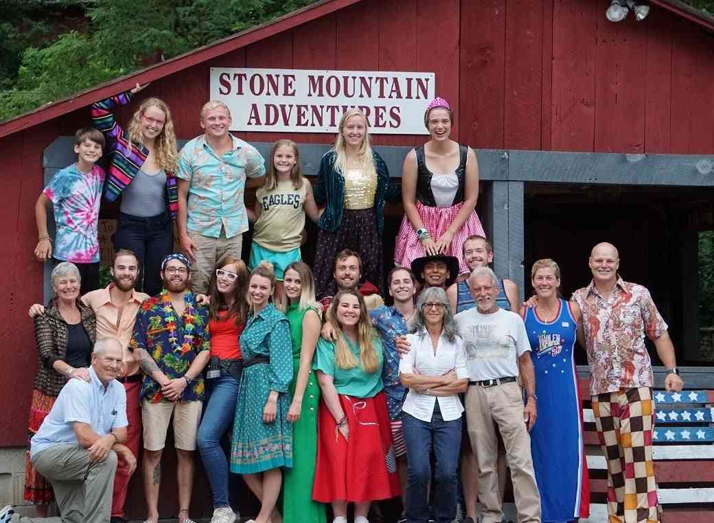 Director Jud in a group picture with the camp Counselors 