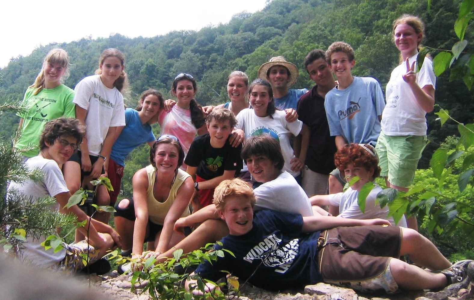 A group of Campers pose for a picture