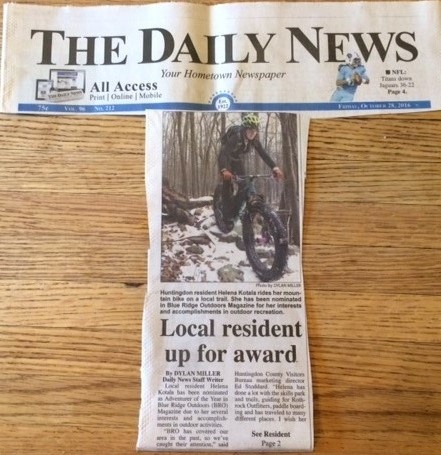 A Daily News Newspaper featuring Helena Kotala