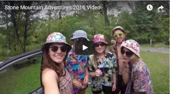 Jacinda Alexander and some Campers pose for a video 