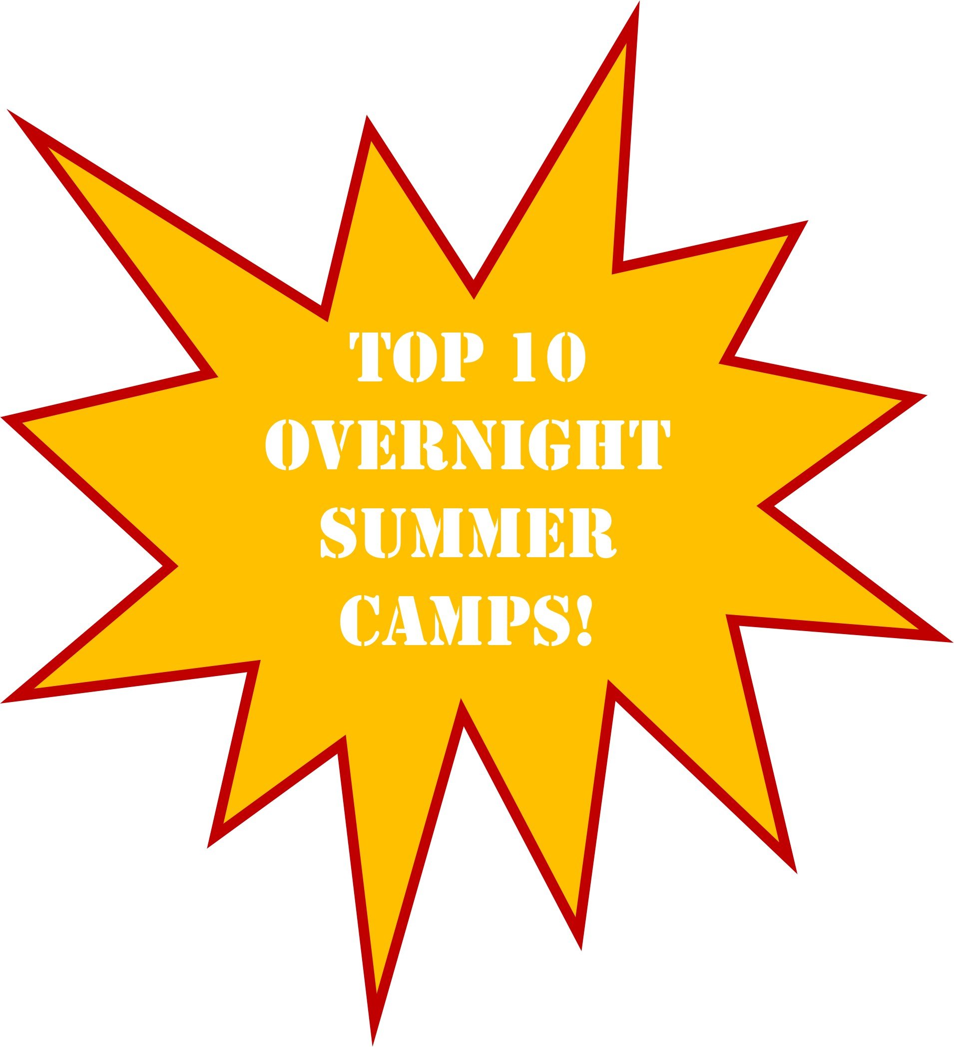 Top 10 Overnight Summer Camps Banner