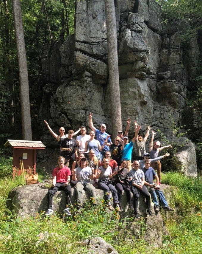 A group of Campers pose for a picture